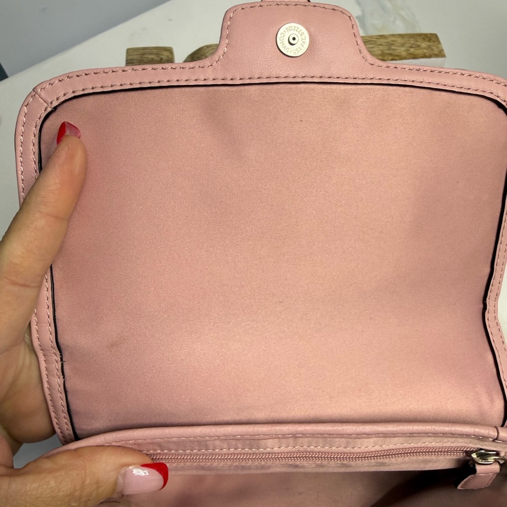 Coach pink Taylor eyelet clutch EUC - Picture 5 of 9